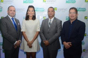 Alfredo Dorrejo, gerente, Rosalía Bonilla, encargada Mercadeo, Leonardo Peralta, presidente y el creativo Iván Ruiz./Hoy Noticias.