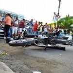 presuntos asaltantes ultimados por agente policial utilizaban botellas plasticas para simular armas de fuego