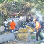Se incendia tanquero cargado de GLP y el conductor resulta herido, en avenida Mirador Norte 1 se incendia tanquero cargado de glp y el conductor resulta herido en avenida mirador norte 1