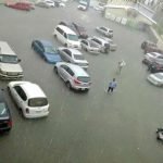 lluvias y viento provocan inundaciones en areas del aeropuerto de punta cana