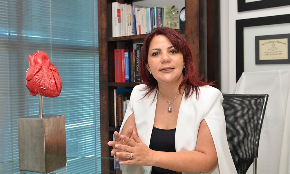 La Dra. Claudia Almonte presidente de la Sociedad Dominicana de Cardiología