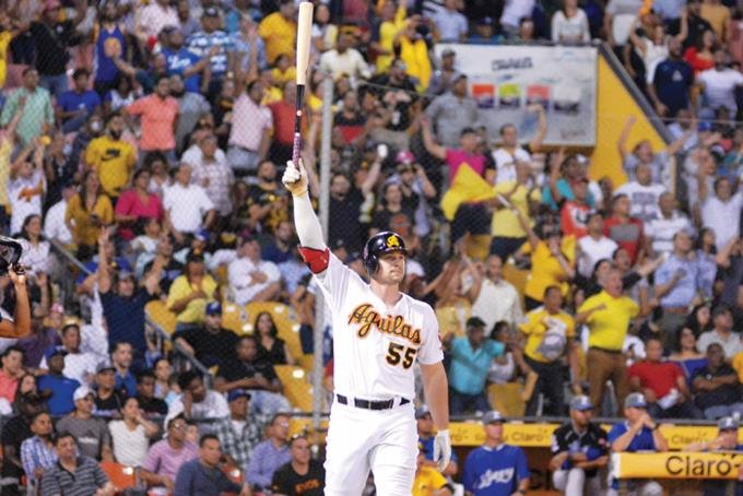 ogrady pega jonron en triunfo de aguilas sobre los tigres del licey