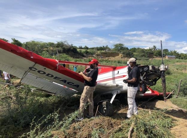 se accidenta avioneta de fumigacion en el municipio de esperanza
