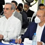 Presidente Abinader y Ulises Rodríguez en el Disdo