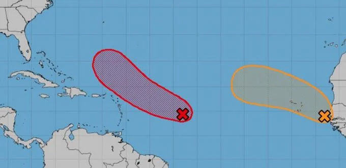 onamet mantiene vigilancia a onda que podria convertirse en ciclon tropical en las proximas 48 horas
