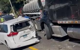 involucrados en accidente autopista duarte senalan la falta de senalizacion como causa e1671107598335
