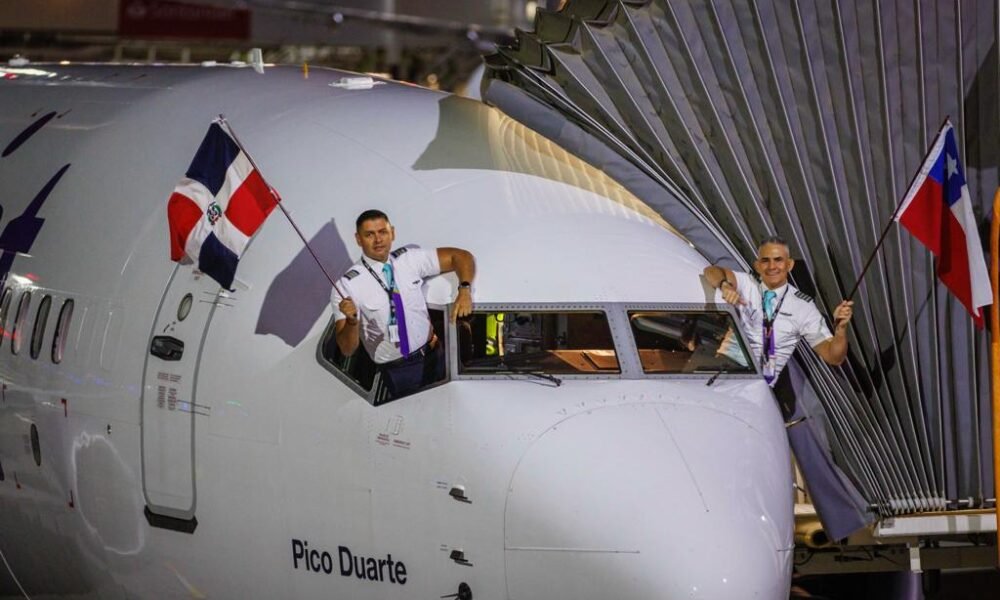 Vuelo inaugural Santo Domingo a Santiago de Chile